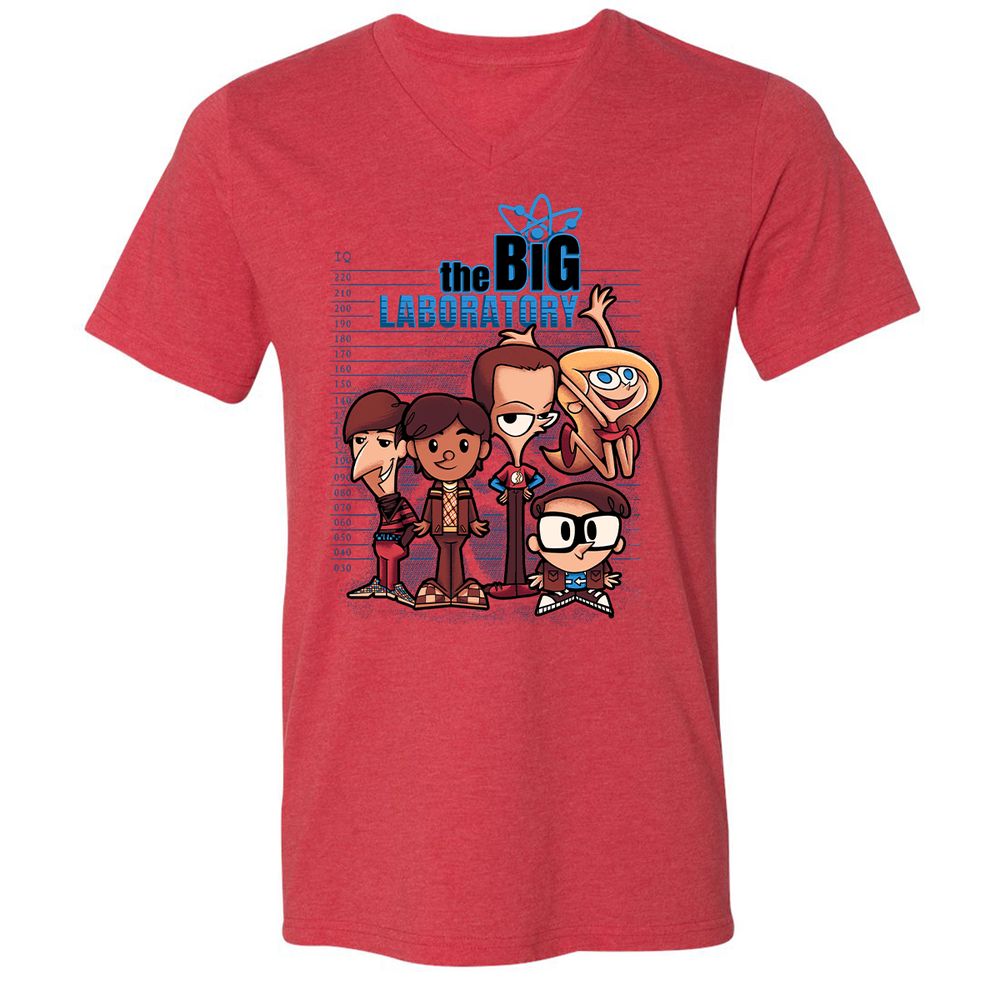 Unisex V-Neck T-Shirt - MA2MKFUB - Heather Red - 16