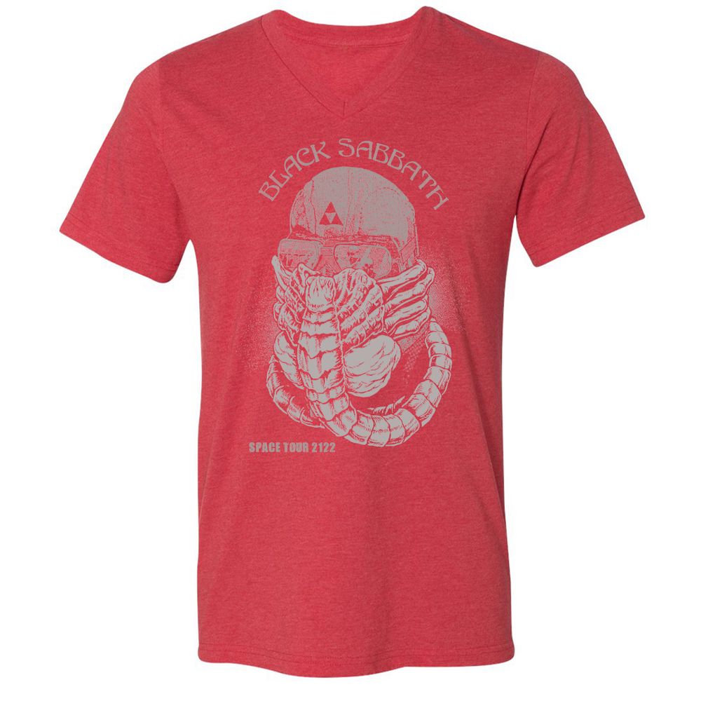 Unisex V-Neck T-Shirt - LQ8MRMA3 - Heather Red - 16
