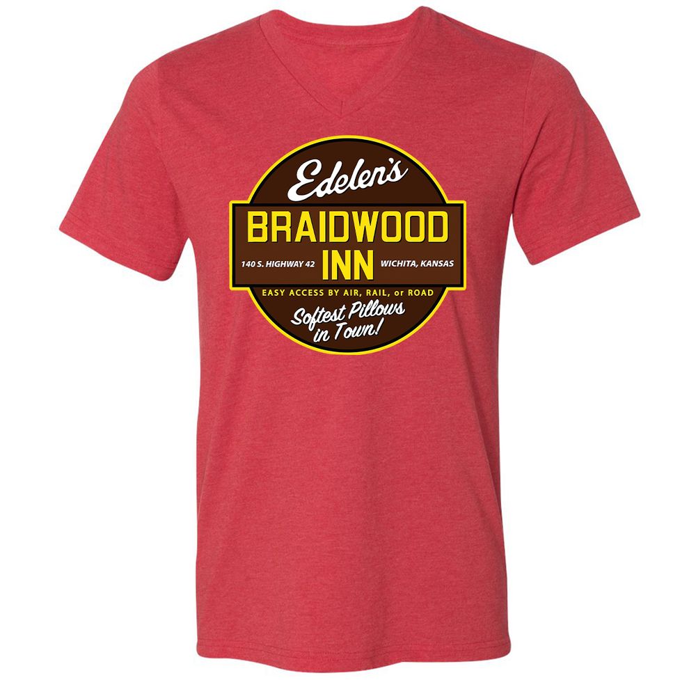 Unisex V-Neck T-Shirt - 9FU9CDWA - Heather Red - 16