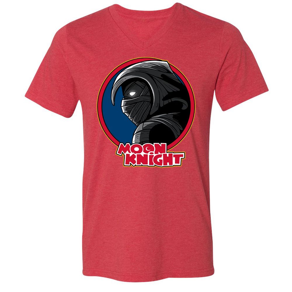 Unisex V-Neck T-Shirt - JK8B38EV - Heather Red - 16