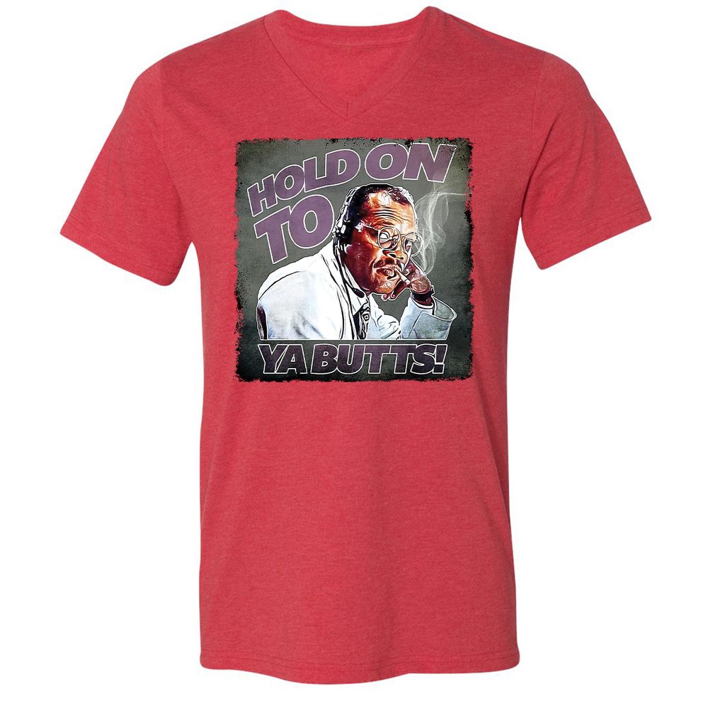 Unisex V-Neck T-Shirt - R5GK723G - Heather Red - 16