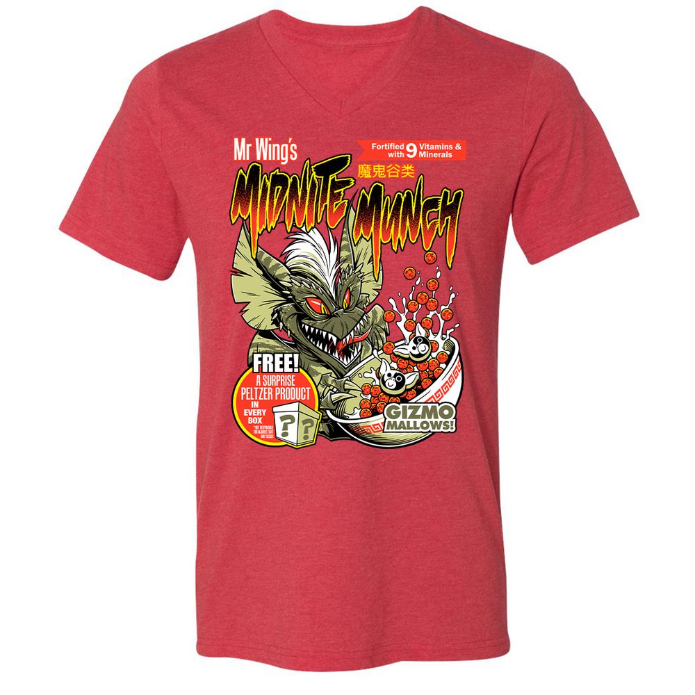 Unisex V-Neck T-Shirt - 8HDSG3DU - Heather Red - 16