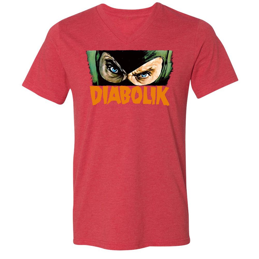 Unisex V-Neck T-Shirt - Y3C3S6F8 - Heather Red - 16