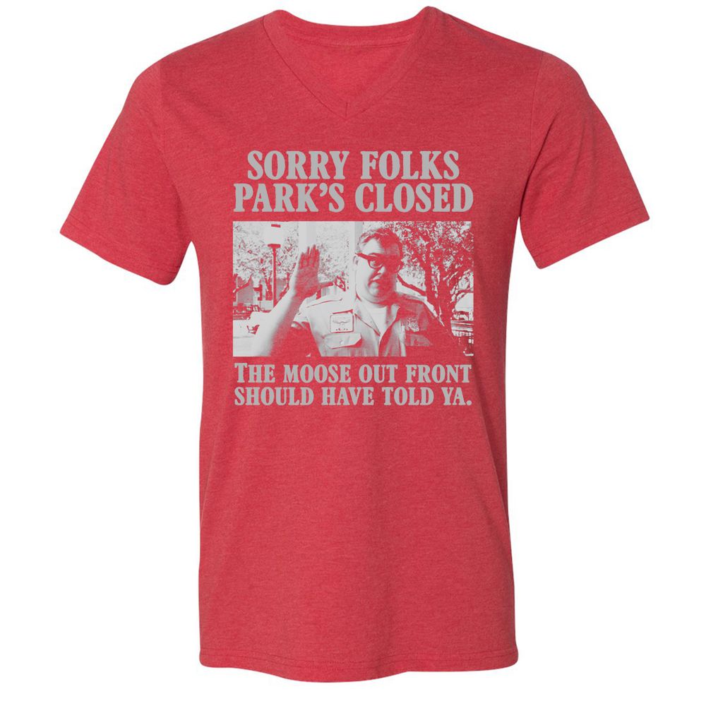 Unisex V-Neck T-Shirt - YQLHGB66 - Heather Red - 16