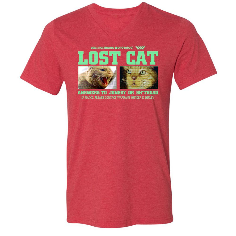 Unisex V-Neck T-Shirt - R84XMN4U - Heather Red - 16