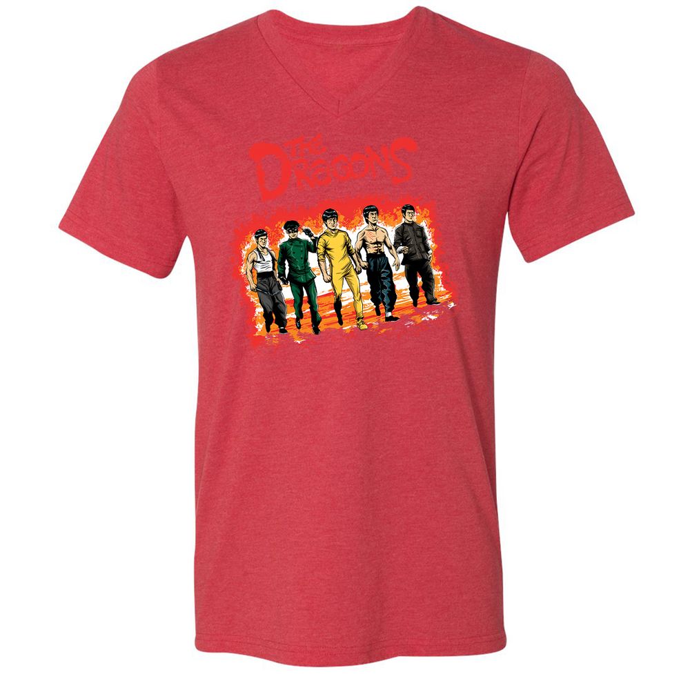 Unisex V-Neck T-Shirt - 2NK7CQP1 - Heather Red - 16