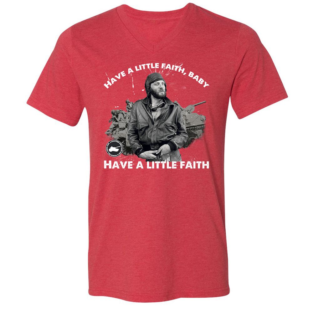 Unisex V-Neck T-Shirt - UGX8D2S4 - Heather Red - 16