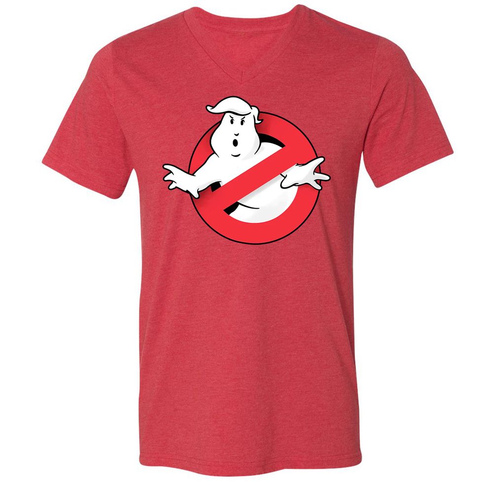 Unisex V-Neck T-Shirt - Z5RBN465 - Heather Red - 16