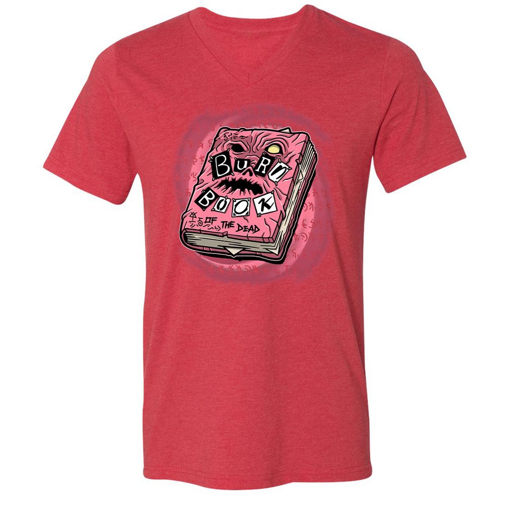 Unisex V-Neck T-Shirt - UJ1MMAWD - Heather Red - 16