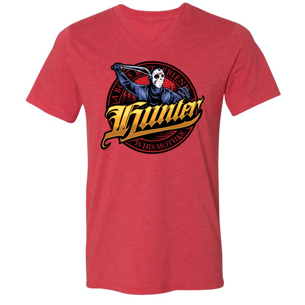 Unisex V-Neck T-Shirt - VP31ZNWY - Heather Red - 16