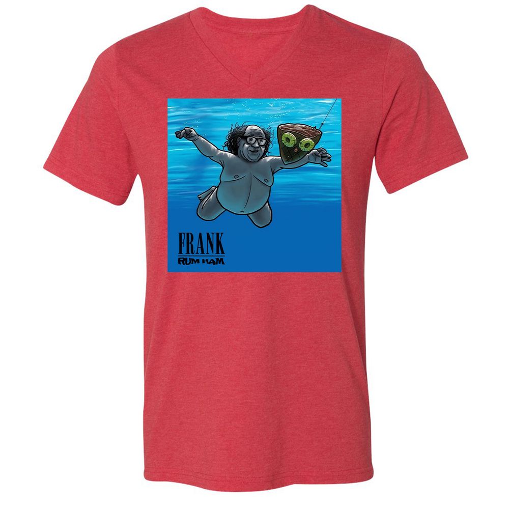 Unisex V-Neck T-Shirt - 98ADVRFA - Heather Red - 16