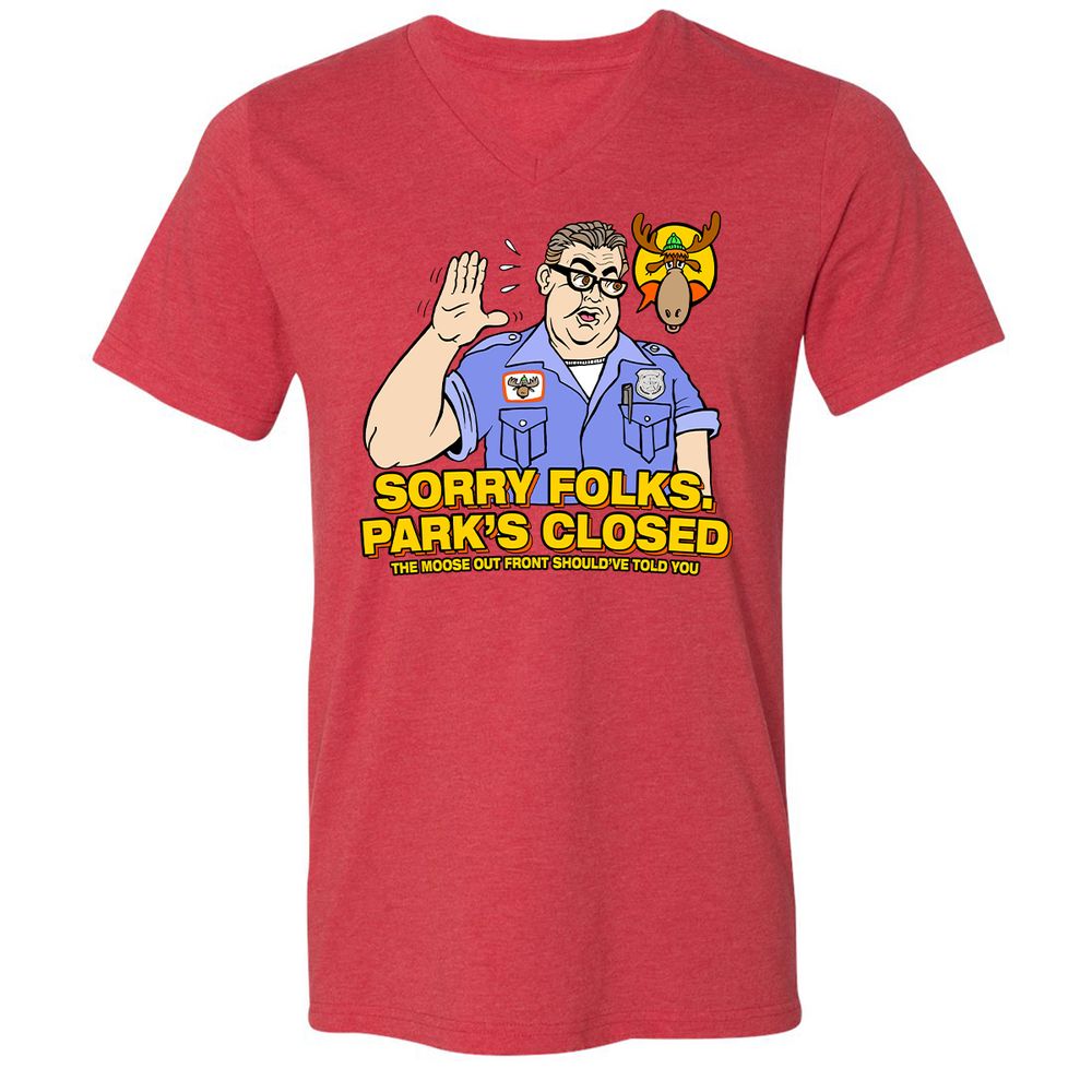 Unisex V-Neck T-Shirt - DBGZWSC2 - Heather Red - 16