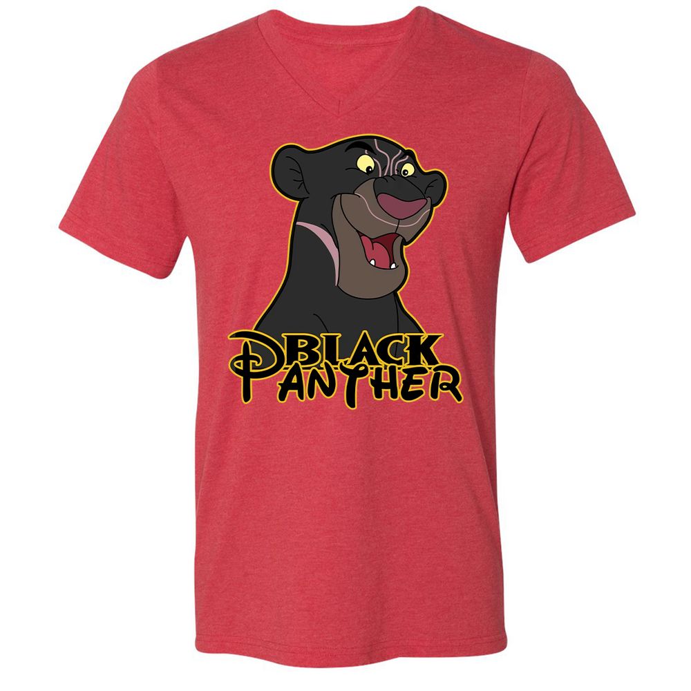 Unisex V-Neck T-Shirt - 7LRP445Z - Heather Red - 16