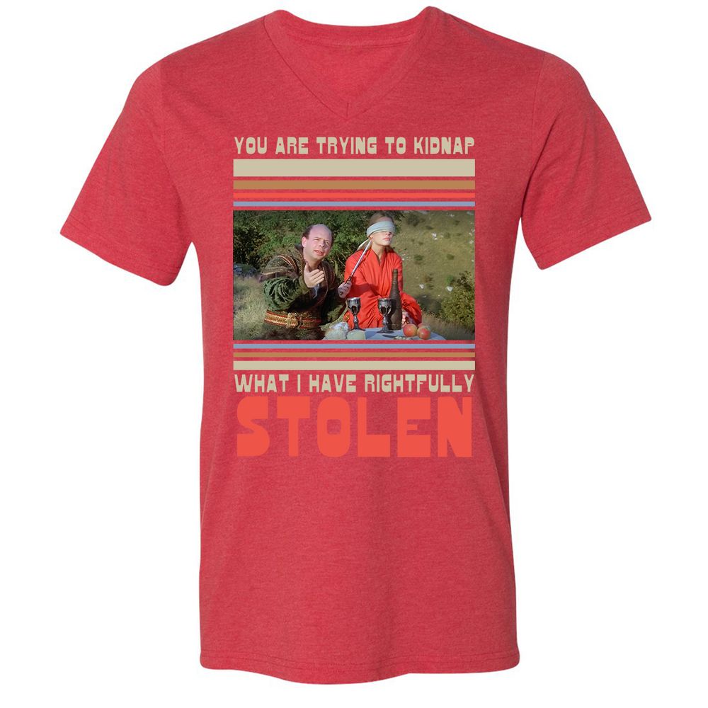 Unisex V-Neck T-Shirt - JRBGH9UD - Heather Red - 16
