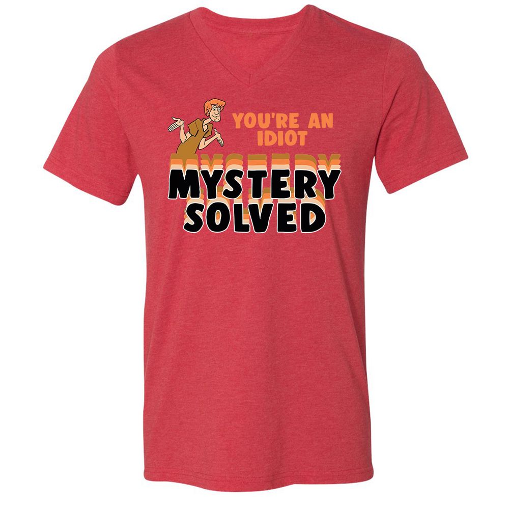 Unisex V-Neck T-Shirt - 73KPPJHN - Heather Red - 16
