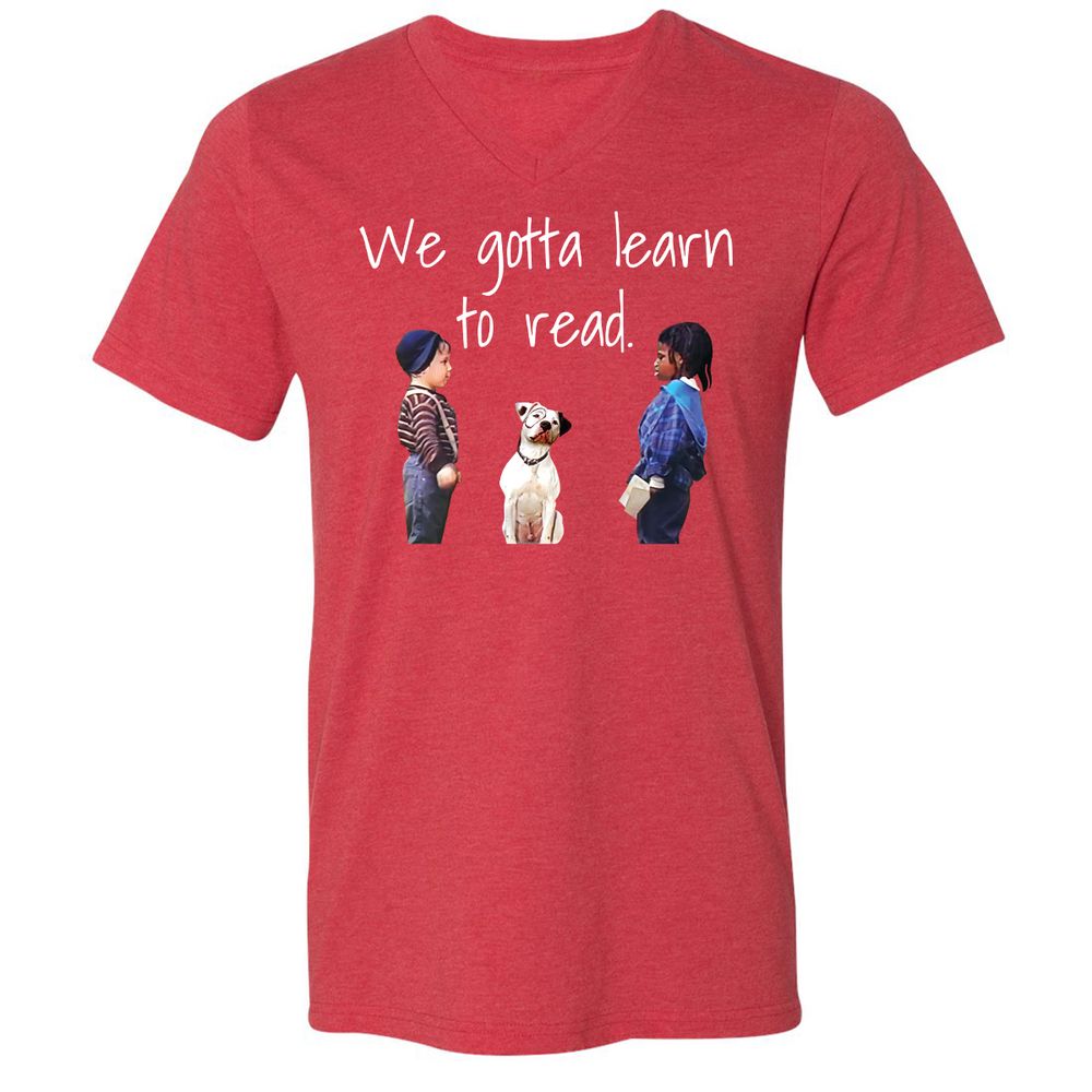 Unisex V-Neck T-Shirt - RB473FAD - Heather Red - 16
