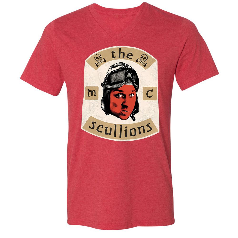 Unisex V-Neck T-Shirt - U55SWYSS - Heather Red - 16