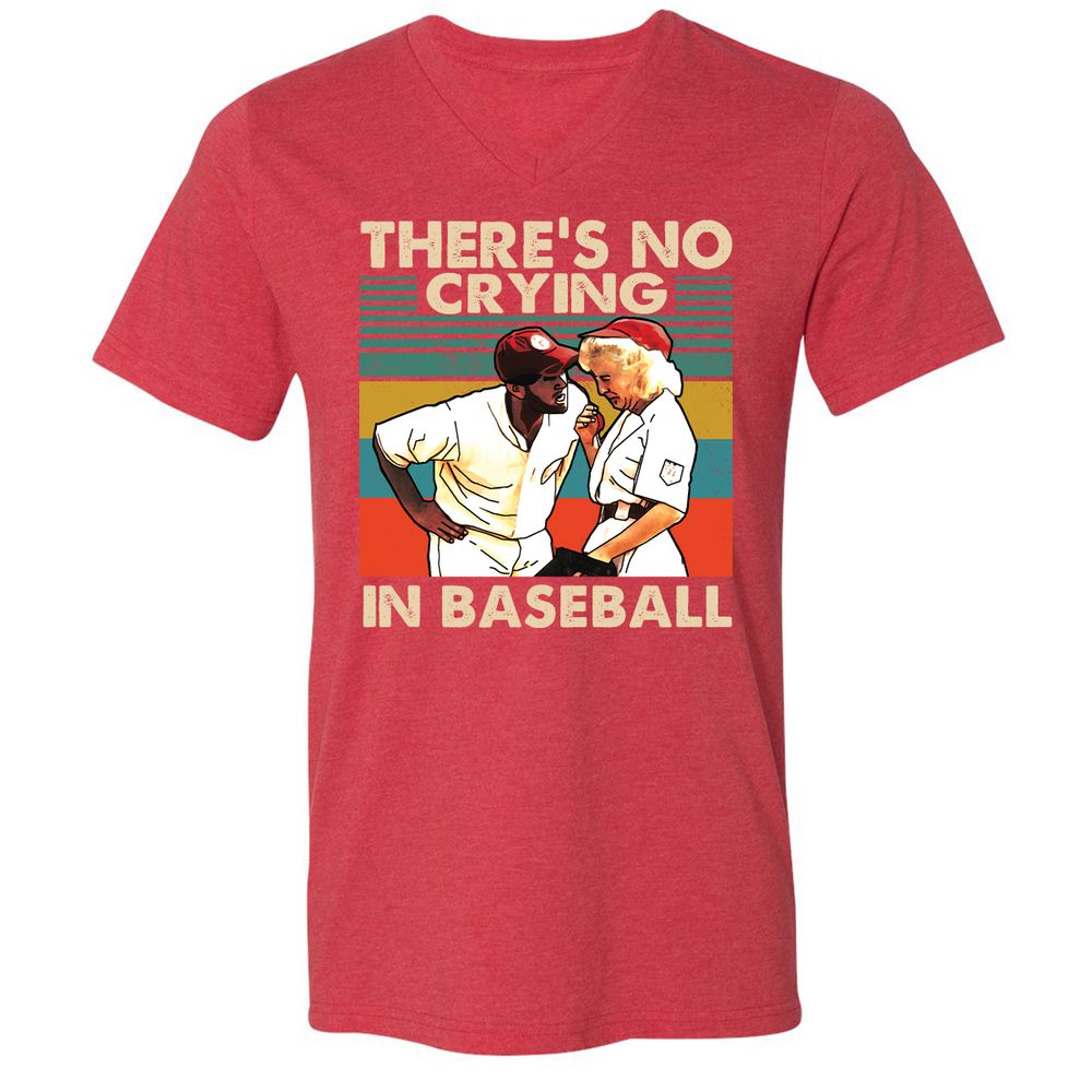 Unisex V-Neck T-Shirt - 476UPHL3 - Heather Red - 16