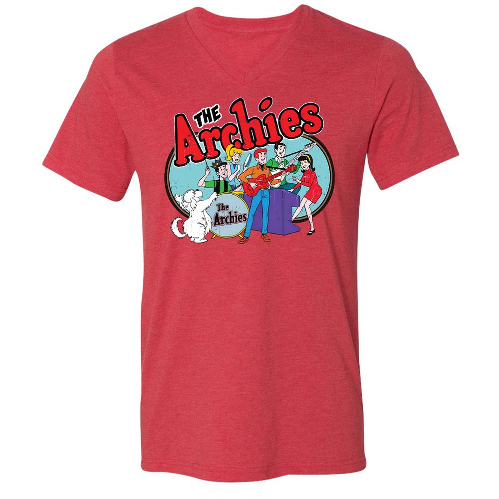 Unisex V-Neck T-Shirt - NT8GX82L - Heather Red - 16