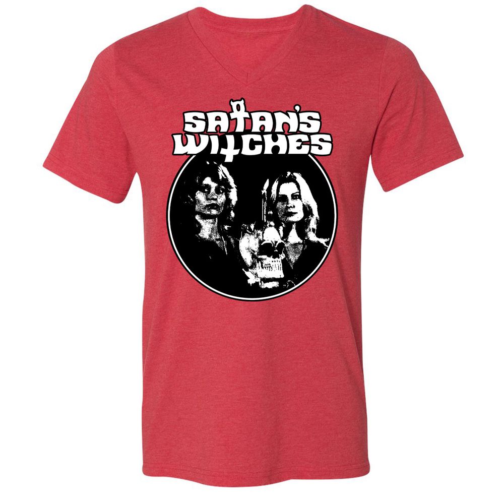 Unisex V-Neck T-Shirt - ZT5M5KW8 - Heather Red - 16