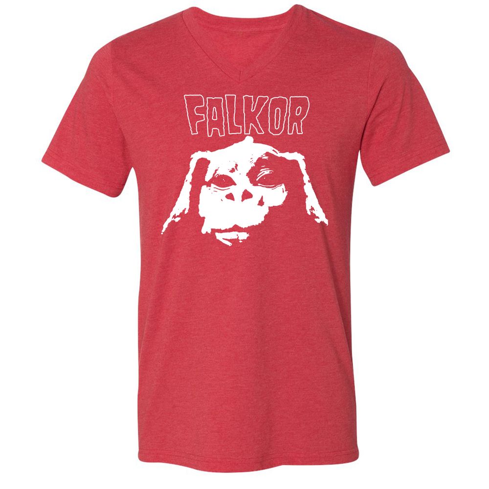 Unisex V-Neck T-Shirt - K616N8QG - Heather Red - 16