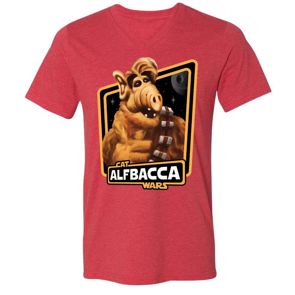 Unisex V-Neck T-Shirt - T81EWLAG - Heather Red - 16