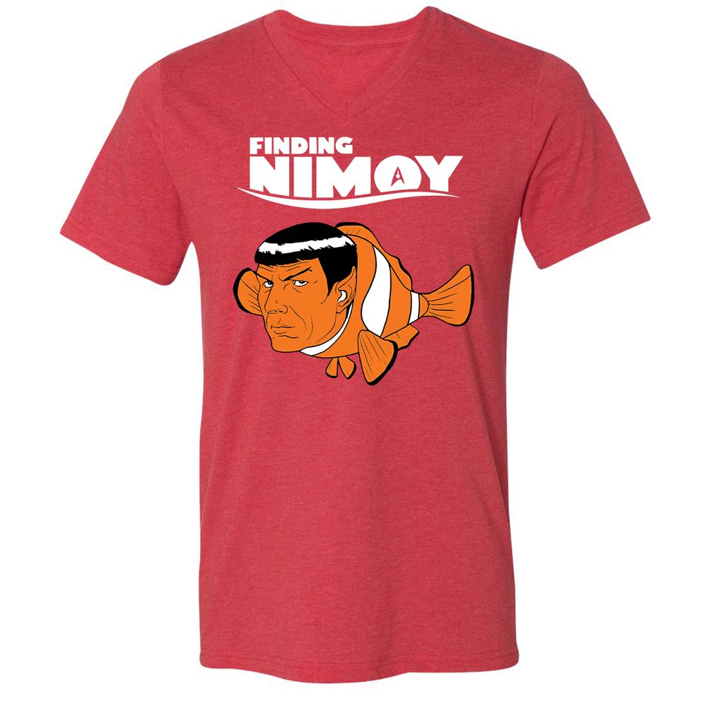 Unisex V-Neck T-Shirt - 3S12RJ3G - Heather Red - 16