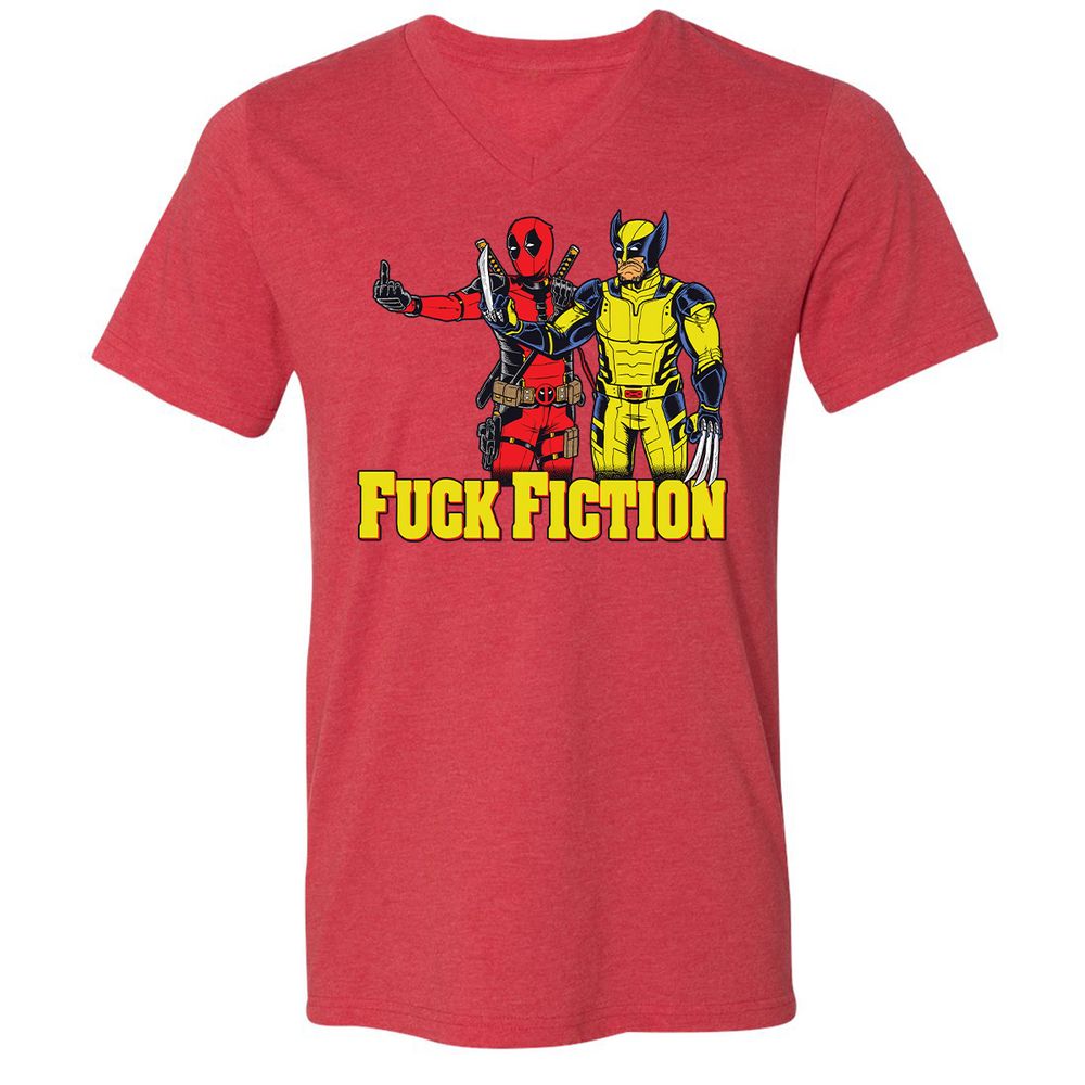 Unisex V-Neck T-Shirt - YHZ21554 - Heather Red - 16