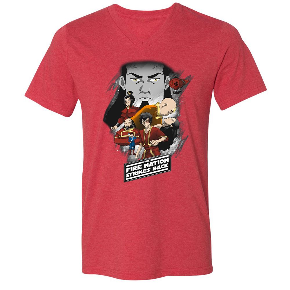Unisex V-Neck T-Shirt - 2SYETPJV - Heather Red - 16