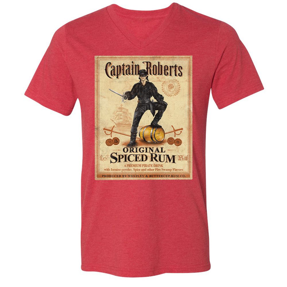 Unisex V-Neck T-Shirt - HJNPLV6C - Heather Red - 16