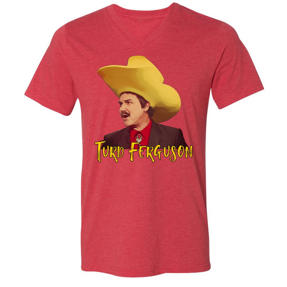 Unisex V-Neck T-Shirt - DA54814C - Heather Red - 16