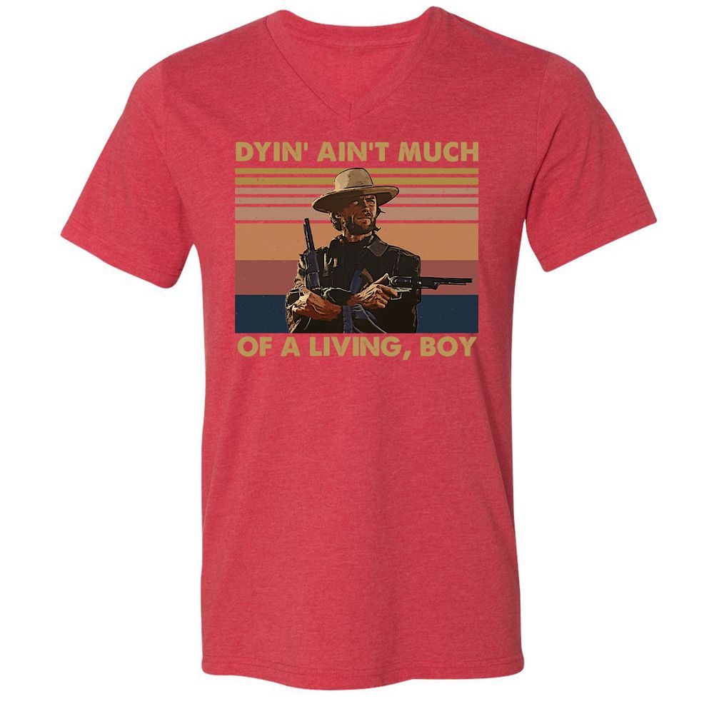 Unisex V-Neck T-Shirt - 2ZWNTPCW - Heather Red - 16