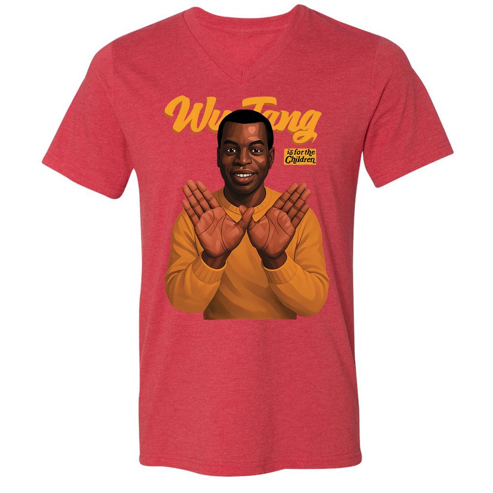 Unisex V-Neck T-Shirt - 67QQ5VEH - Heather Red - 16