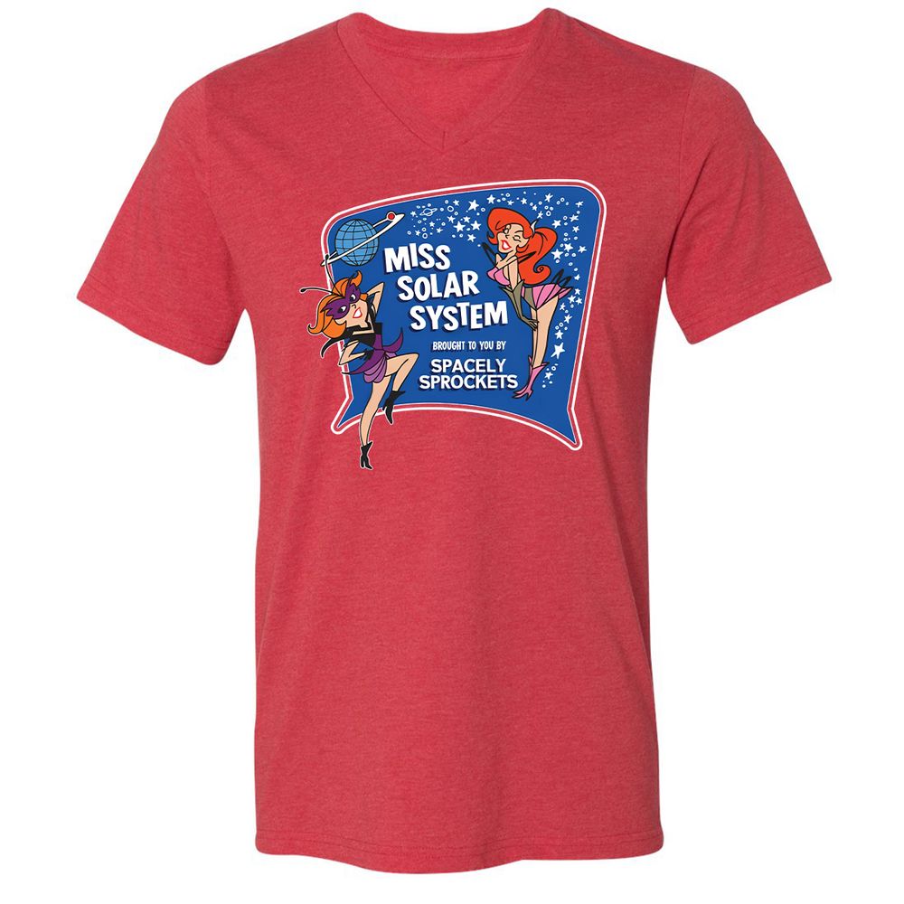 Unisex V-Neck T-Shirt - 53KA71NW - Heather Red - 16
