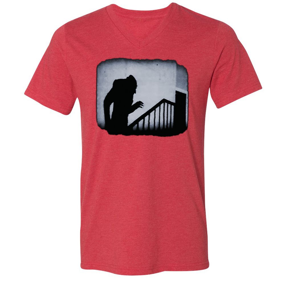 Unisex V-Neck T-Shirt - 2HDFAB66 - Heather Red - 16