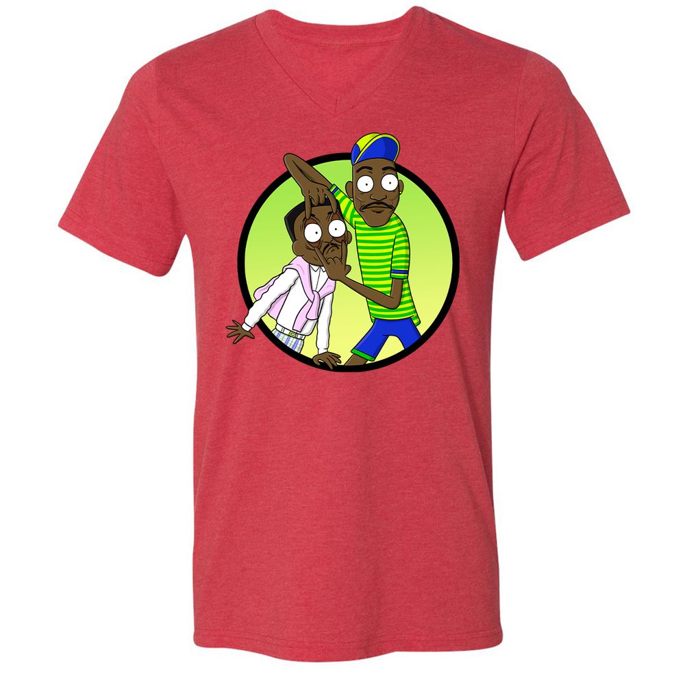 Unisex V-Neck T-Shirt - R871CSAD - Heather Red - 16