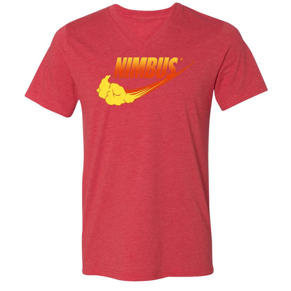 Unisex V-Neck T-Shirt - RR7Q7WHP - Heather Red - 16