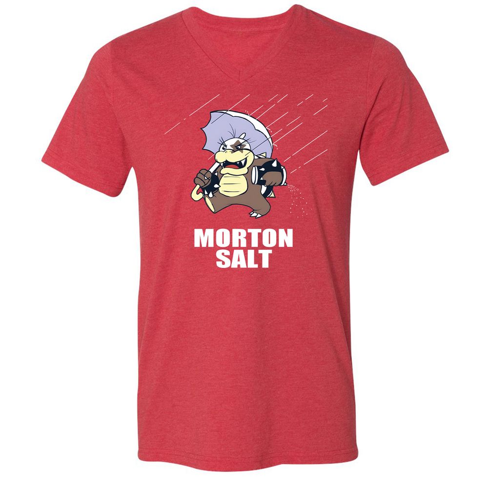 Unisex V-Neck T-Shirt - HW4VAVHD - Heather Red - 16