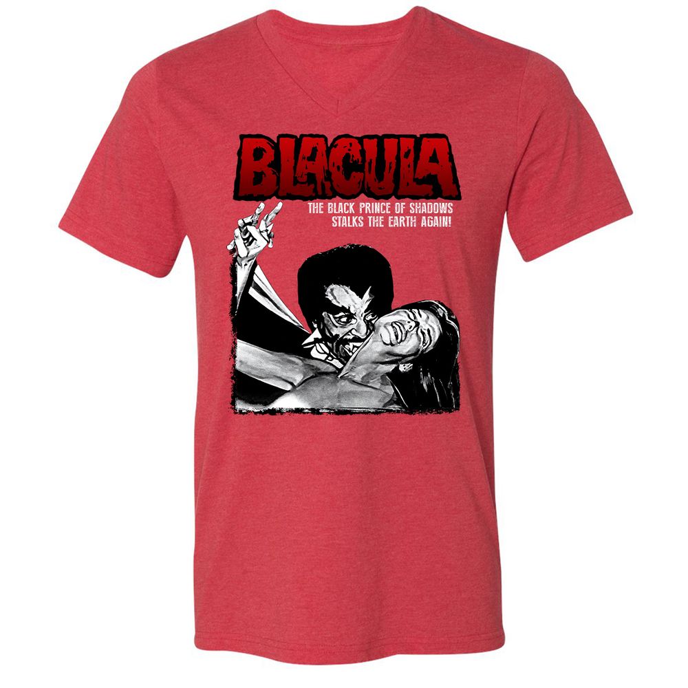 Unisex V-Neck T-Shirt - F8XYDNC5 - Heather Red - 16