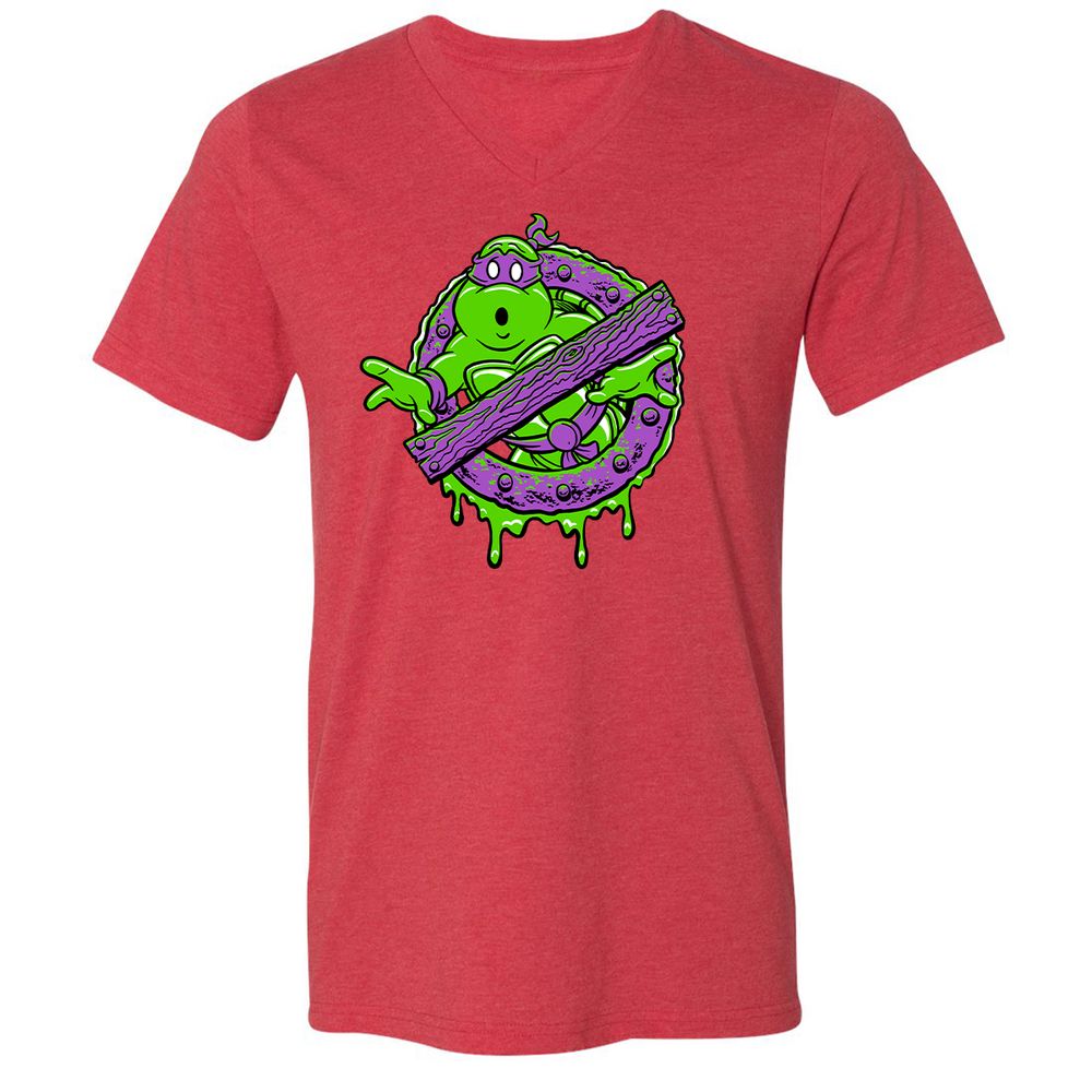 Unisex V-Neck T-Shirt - AN2CKJNP - Heather Red - 16