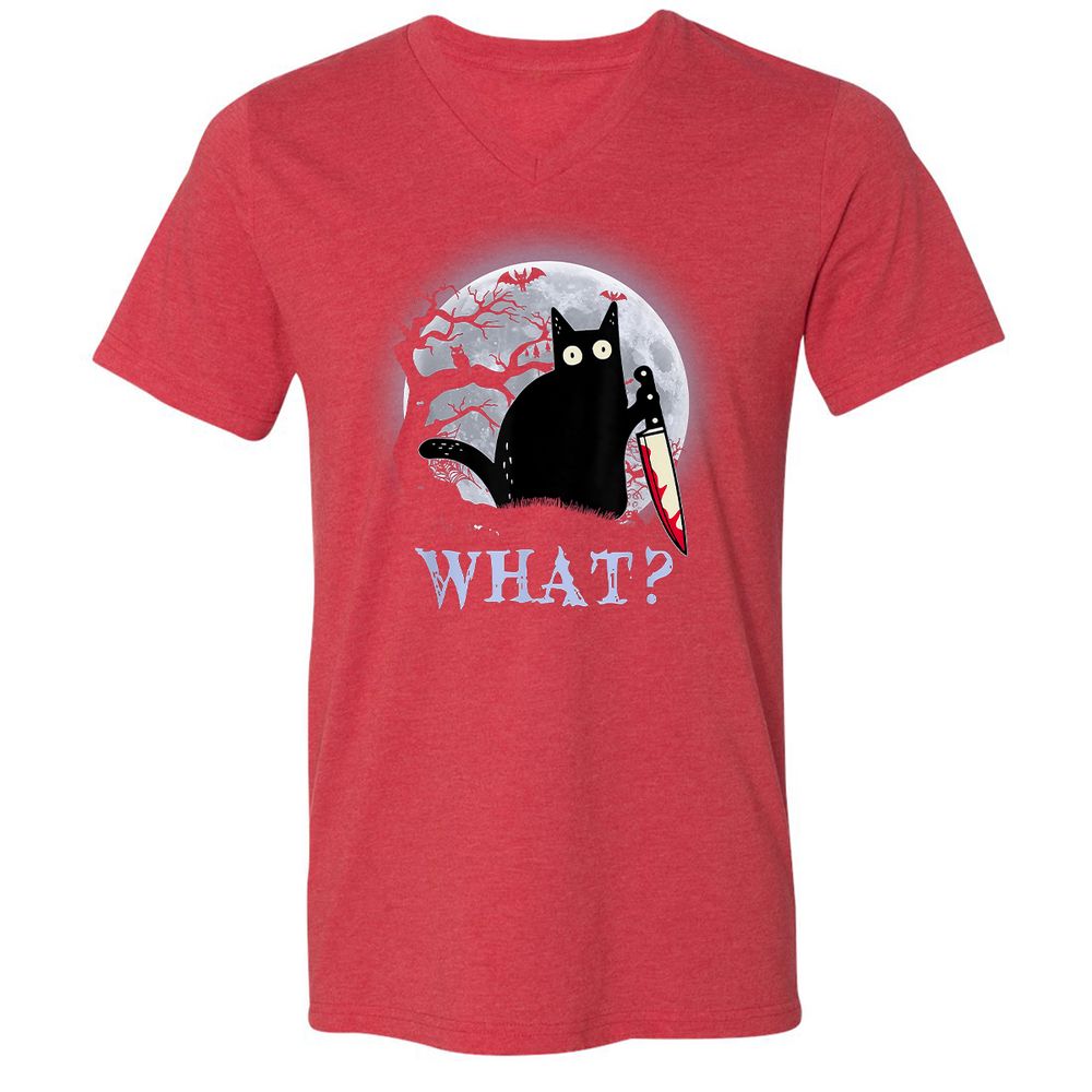 Unisex V-Neck T-Shirt - TD2868K7 - Heather Red - 16