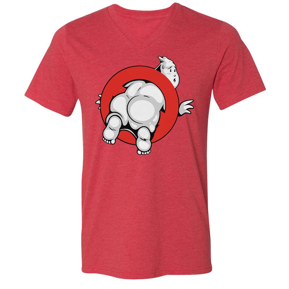 Unisex V-Neck T-Shirt - S8EUNX6Z - Heather Red - 16
