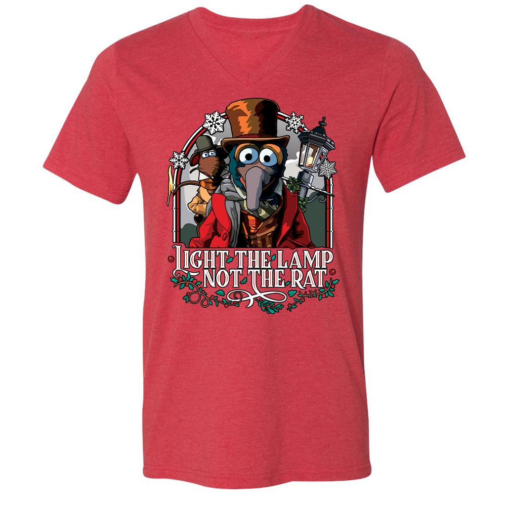 Unisex V-Neck T-Shirt - F2BNUMAW - Heather Red - 16