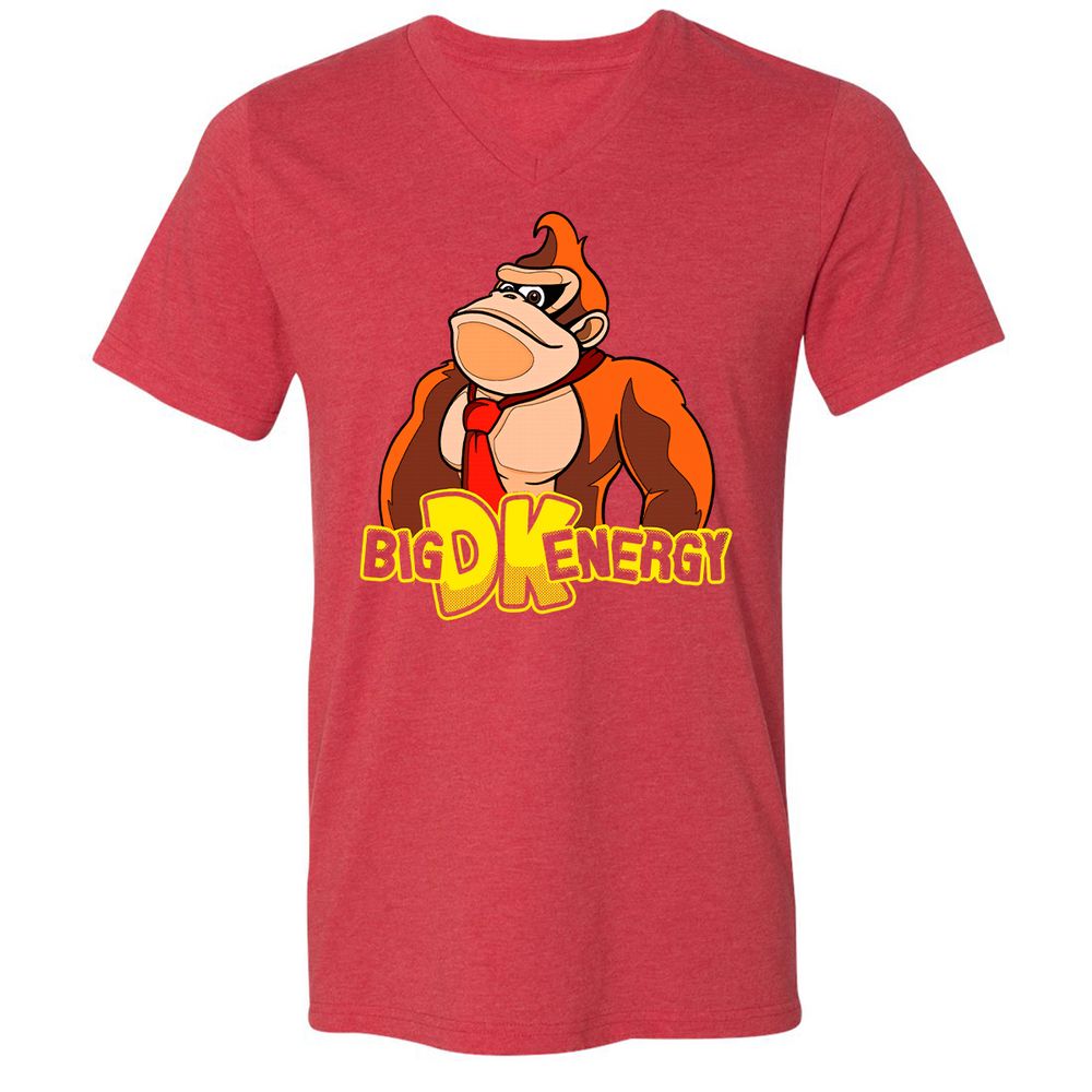 Unisex V-Neck T-Shirt - 951BG873 - Heather Red - 16