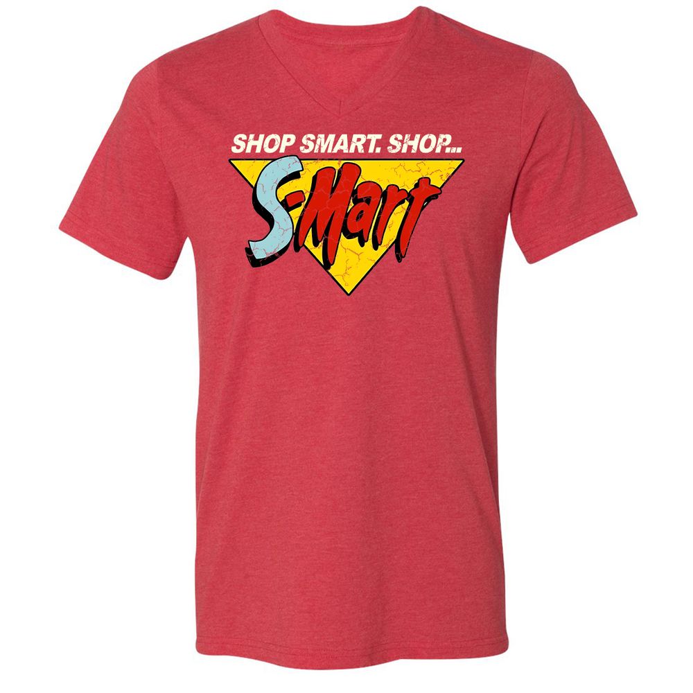 Unisex V-Neck T-Shirt - R8K31SNJ - Heather Red - 16