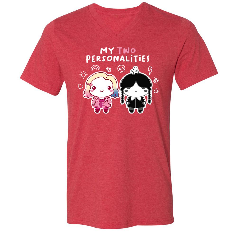Unisex V-Neck T-Shirt - XV1429LW - Heather Red - 16