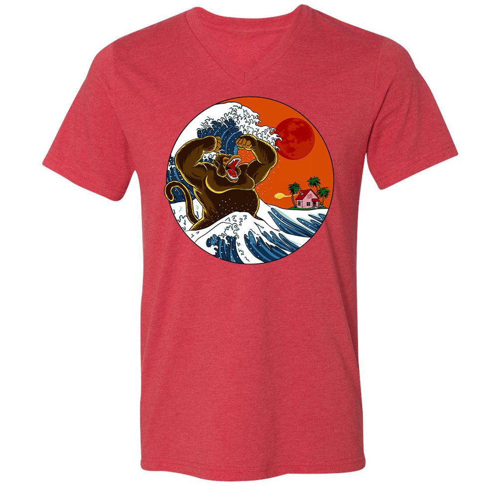 Unisex V-Neck T-Shirt - S7944W6C - Heather Red - 16