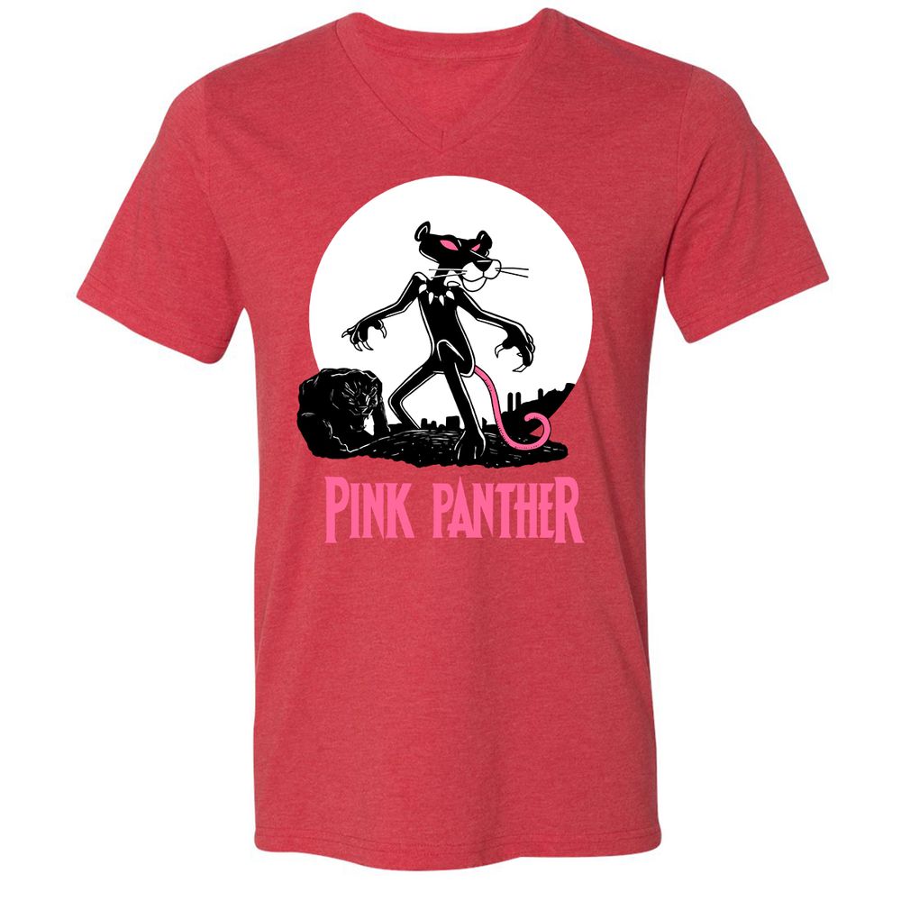 Unisex V-Neck T-Shirt - WQ7S88AN - Heather Red - 16