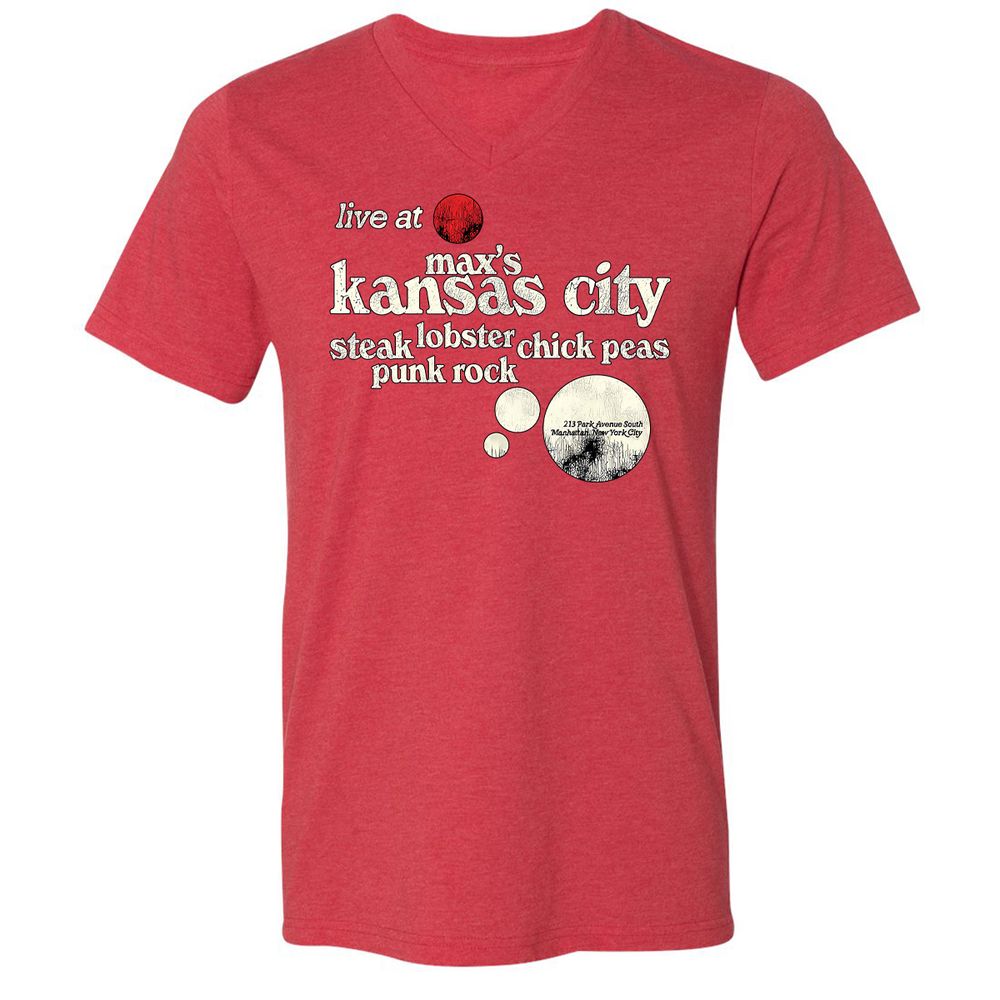 Unisex V-Neck T-Shirt - FKACXWG3 - Heather Red - 16