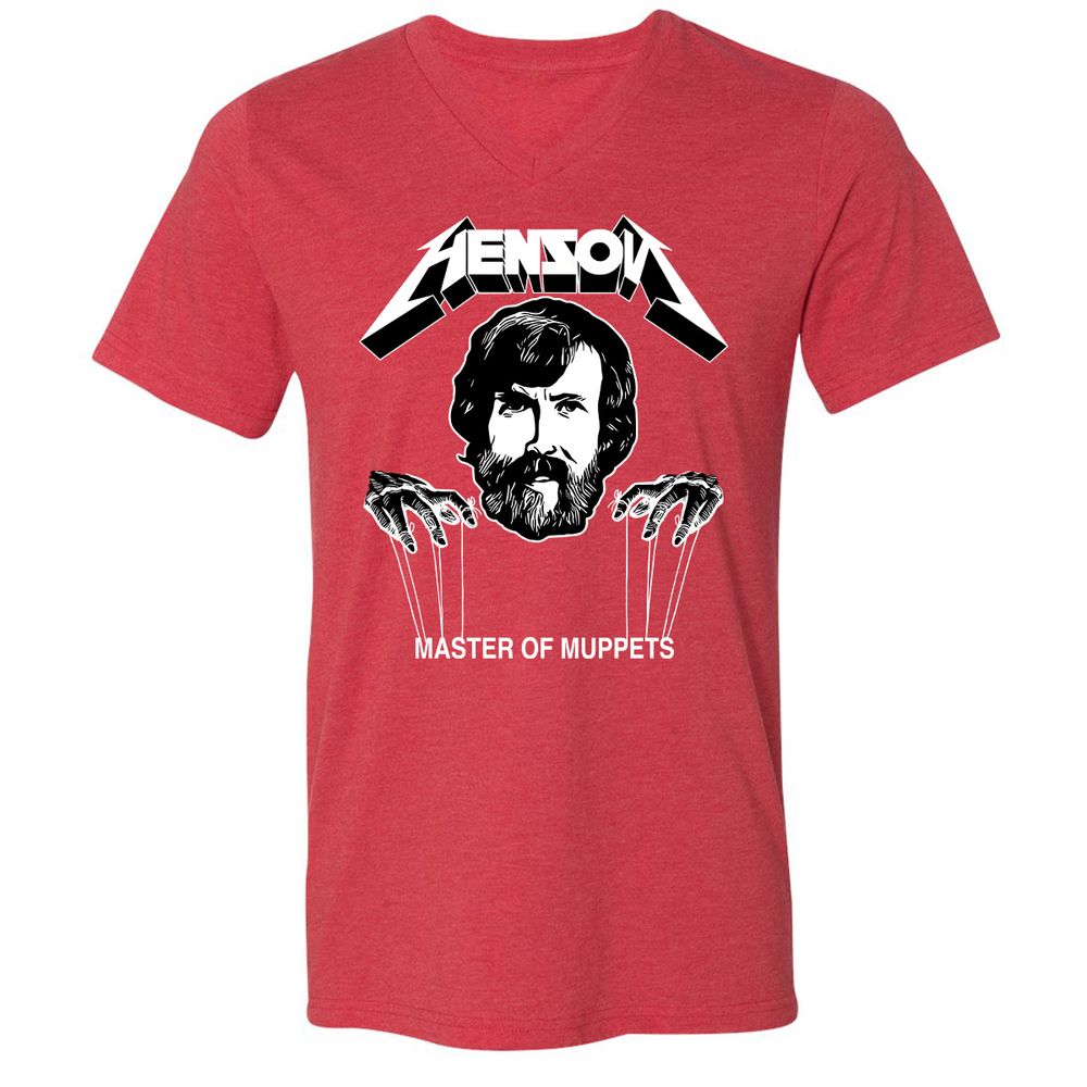 Unisex V-Neck T-Shirt - S5TXXMRJ - Heather Red - 16